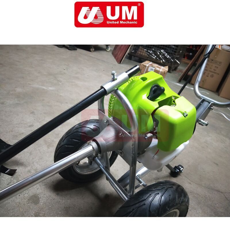 UM CHEAP Efficient Hand Push 52CC  2-stroke Mini Power Weeder Machine