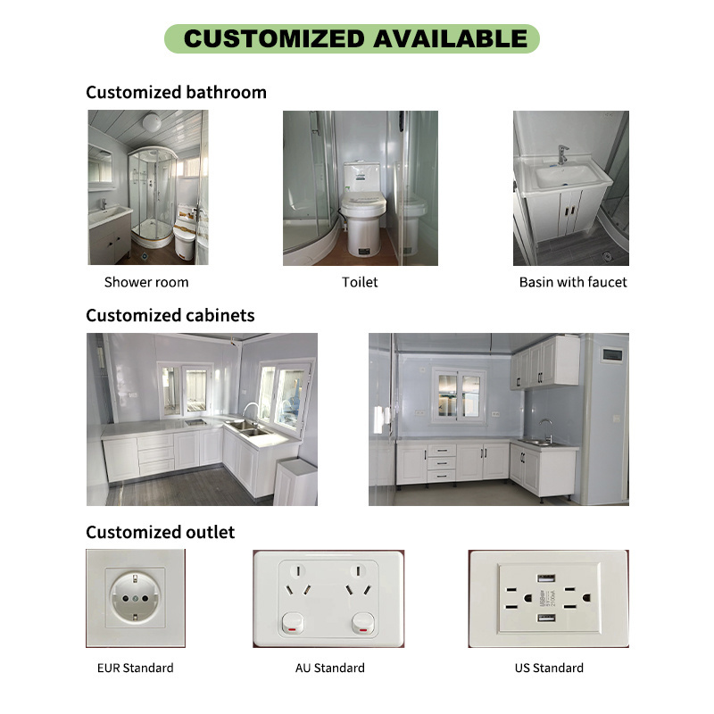 Portable Homes 2 Bedroom Fully Equipped Shipping Modular Mobile Container House Prefabricated Architectural Scale Models