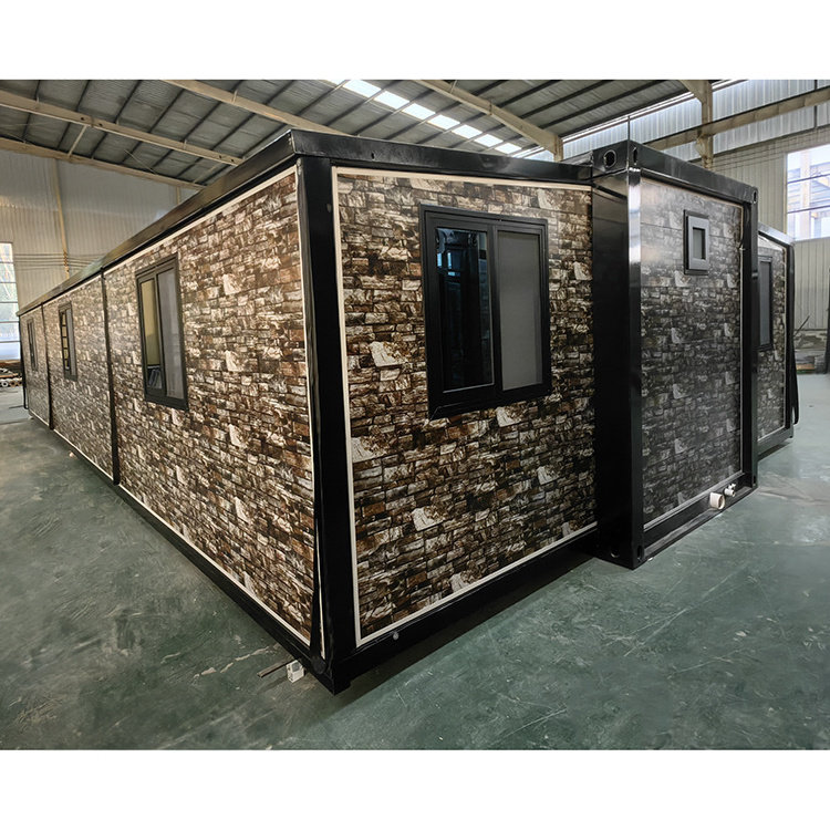 Luxurious Portable Prefabricated Ready To Ship Modular Expandable House 40 Foot Container With 3 Bedroom Apartment