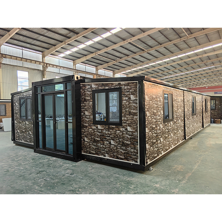 Luxurious Portable Prefabricated Ready To Ship Modular Expandable House 40 Foot Container With 3 Bedroom Apartment