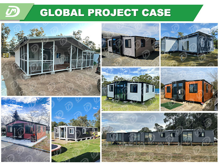 Extended Foldable Prefab Container Homes Foldable Container Transportable House Folding Living Prefab Expandable Cabin