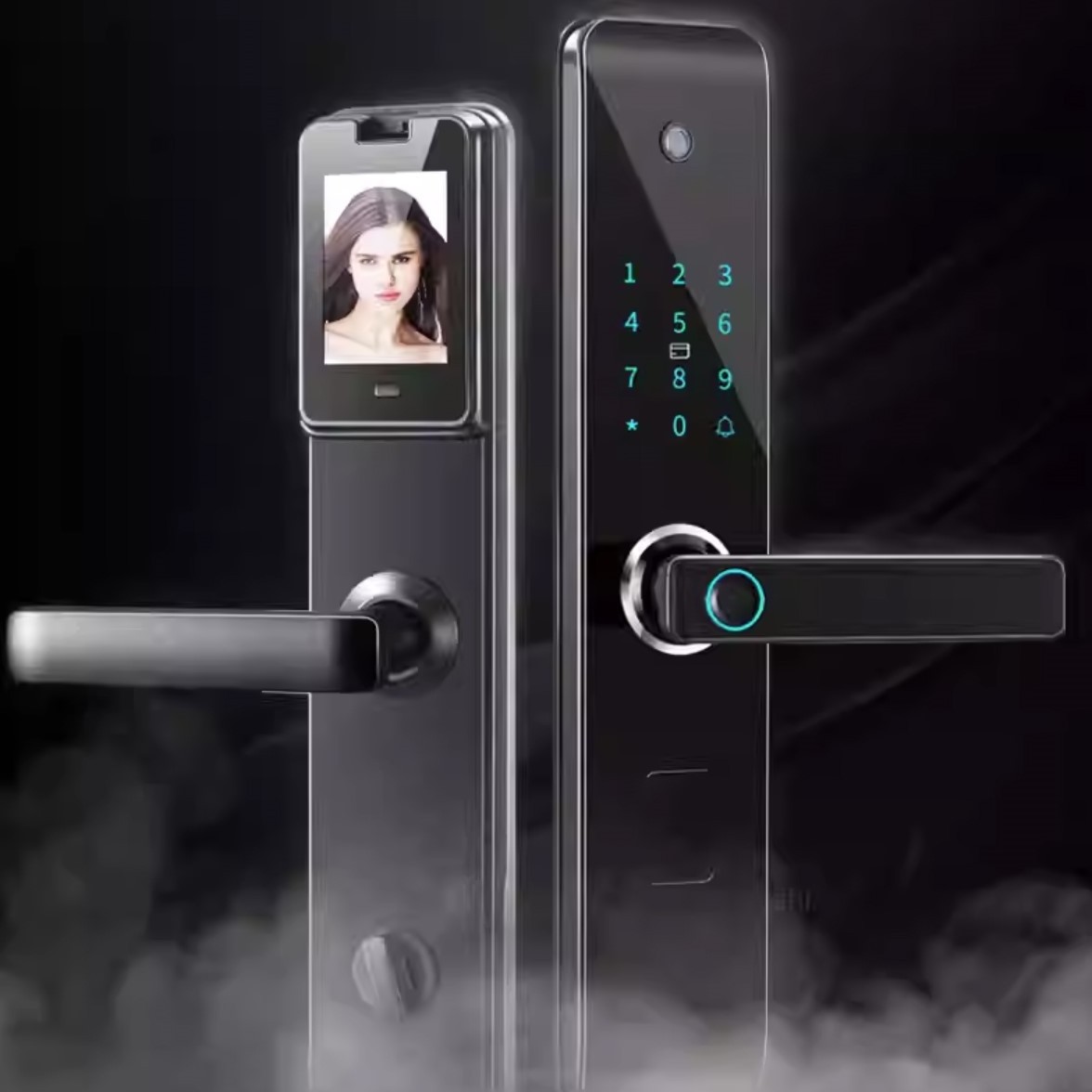 UMEDO NEW selling Waterproof Electric Digital door peephole camera Lock Wifi APP  Fingerprint Smart Lock