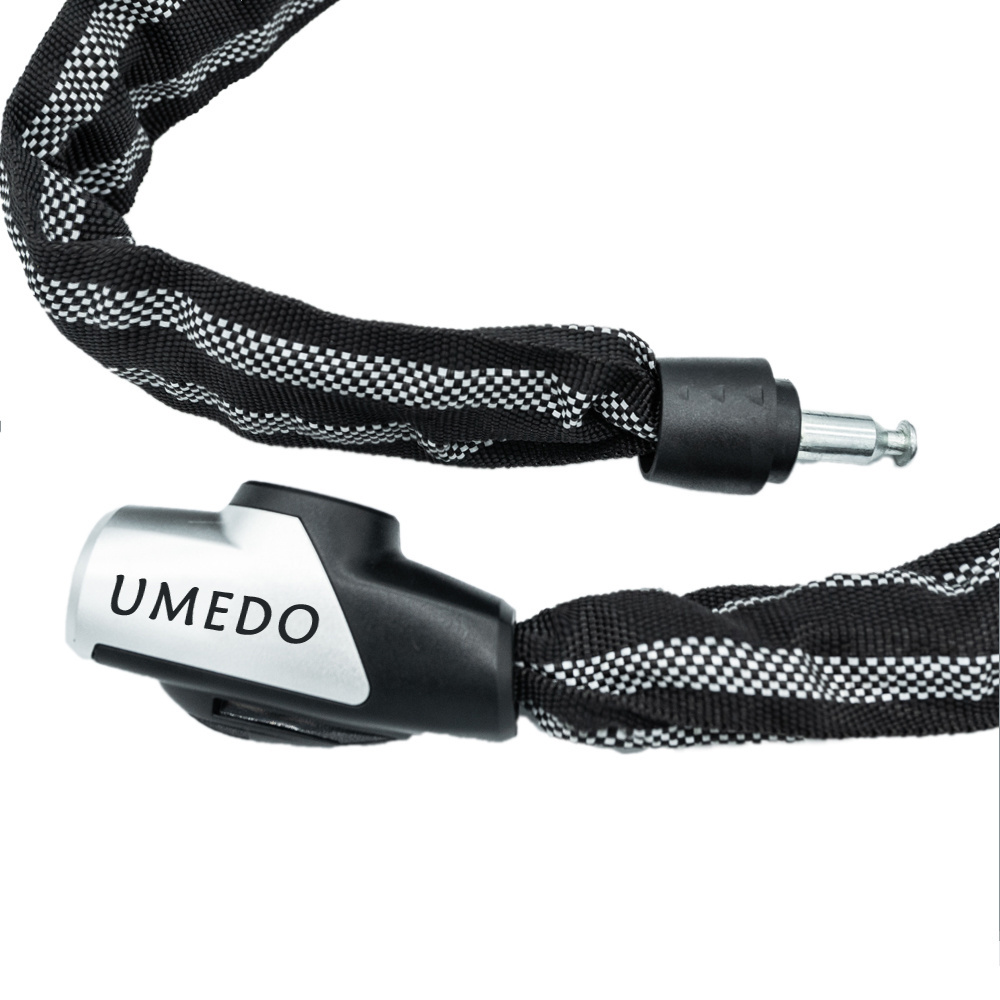 UMEDO source factory 1000X7mm anti-theft bicycle chain lock scooter electric bicycle motorcycle escooter lock with 2 key