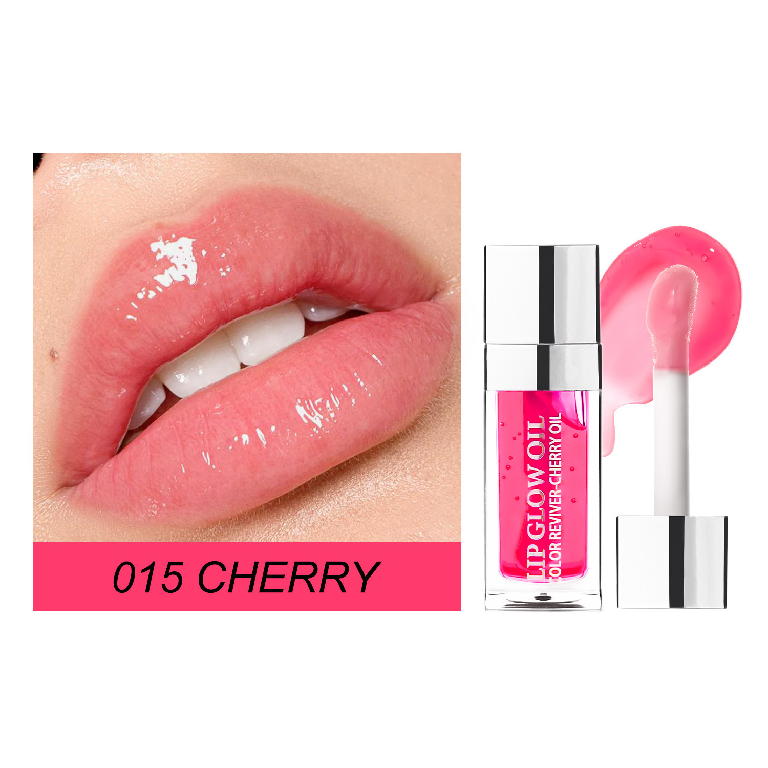 2023 Hot Selling Private Label Lip Tint Pumper Hydrating Lip Glow Oil Custom LOGO Glow Reviver Lip Oil