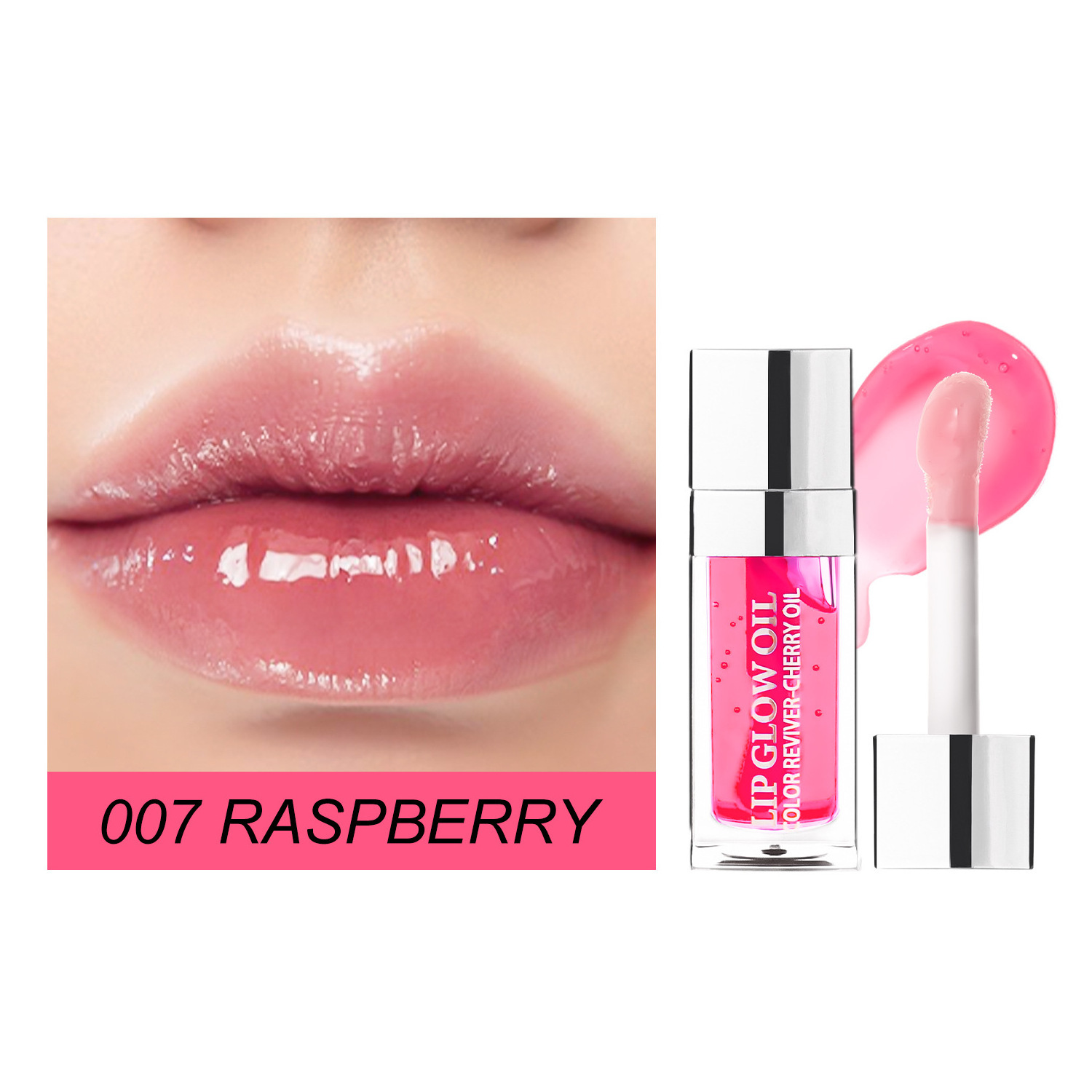 2023 Hot Selling Private Label Lip Tint Pumper Hydrating Lip Glow Oil Custom LOGO Glow Reviver Lip Oil