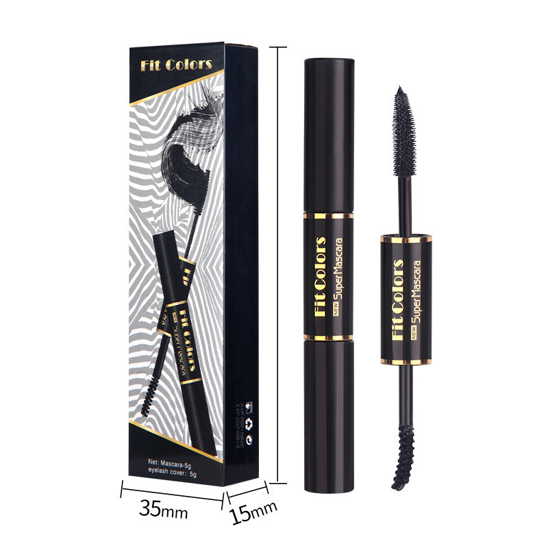 High Quality 2 In 1 Makeup Mascara Pigment Double Headed Liquid Waterproof Mascara Cream