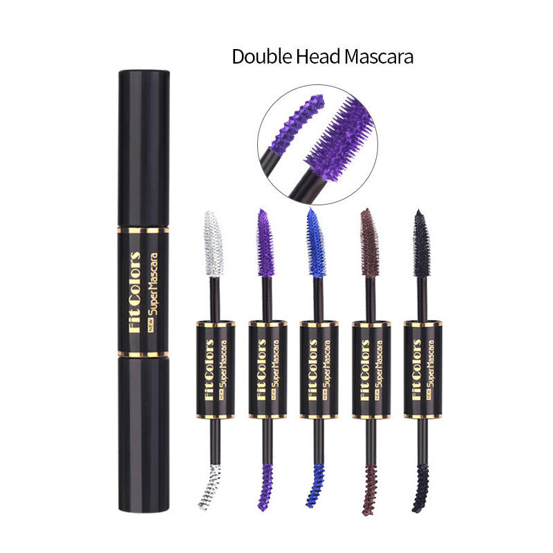 High Quality 2 In 1 Makeup Mascara Pigment Double Headed Liquid Waterproof Mascara Cream