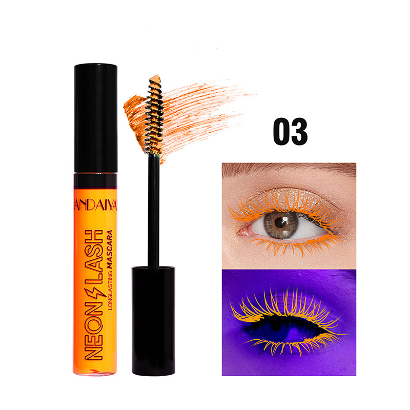 Handaiyan Coloured Mascara Lengthens Blue Purple Gold Bronze Fluorescent Green Goes Not Smudge Long-lasting Waterproof Mascara