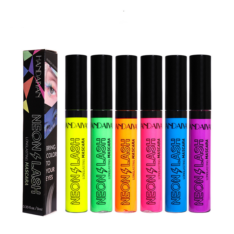 Handaiyan Coloured Mascara Lengthens Blue Purple Gold Bronze Fluorescent Green Goes Not Smudge Long-lasting Waterproof Mascara