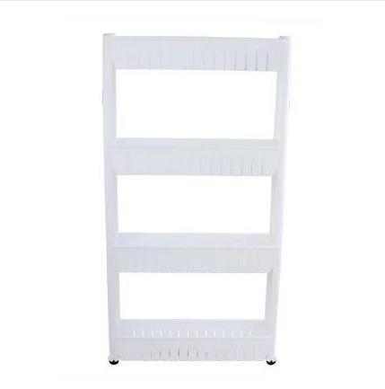 4-tier multi-functional slim storage cart narrow space bathroom storage shelf organizer plastic organizer kitchen racks