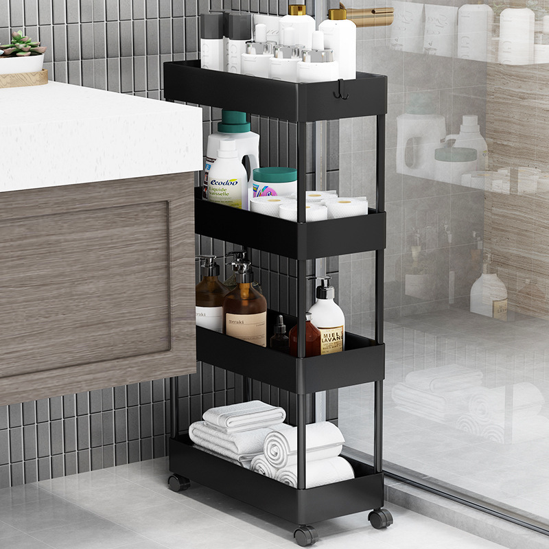 Wholesale Storage Cabinet Rack Organizer Kitchen Bathroom Plastic Shelf In The Bathroom