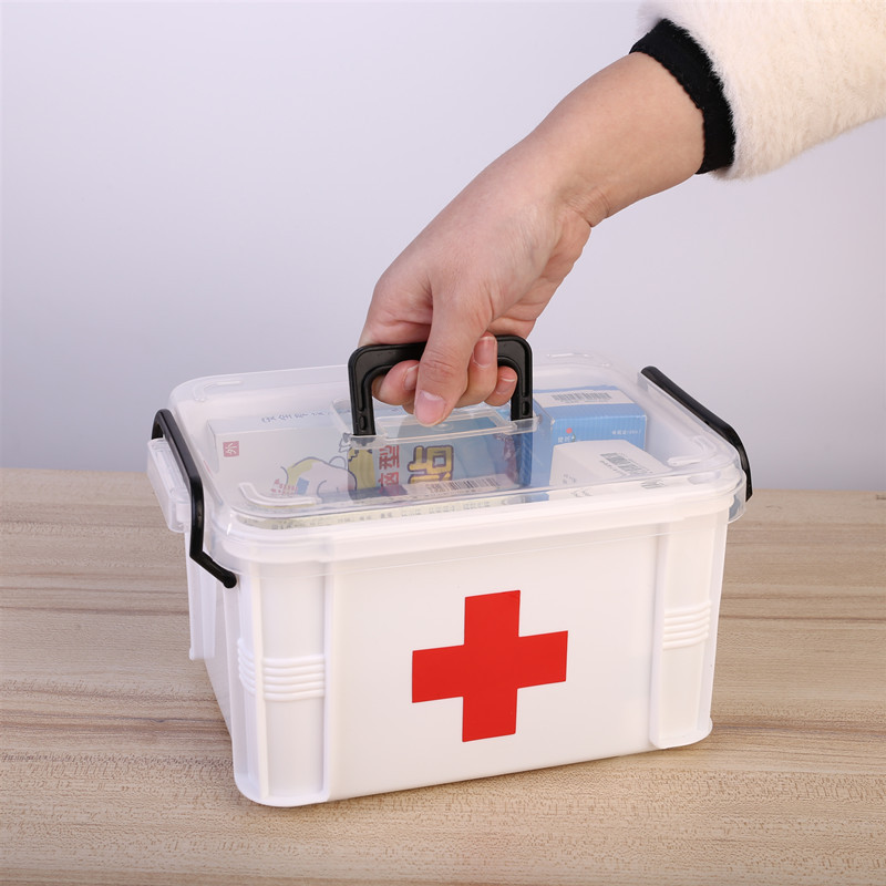 Pill Box Medication Large Cute Pharmacy Box Medicine Storage Travel First Aid Box Medical