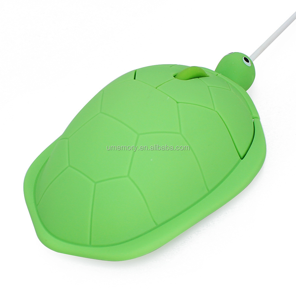 Umemory Funny Turtle Wired Optical Mouse Animal Styles Computer Mouse in Different Shapes