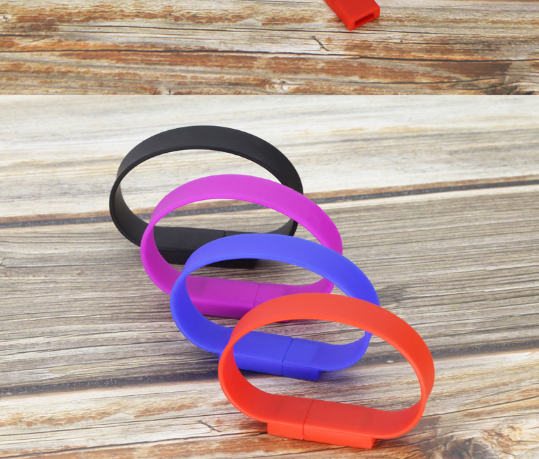 USB 2.0 Flash Drives - Portable Multi-Coloured Value 2 GB Pen Drive Data Storage - Wrist Bracelet Pendrives