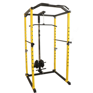 HOT SELLING Squat Rack Station Durable Chin Up Pull Up Workout Cable Pull Smith Machine Home Gym Fitness Equipment