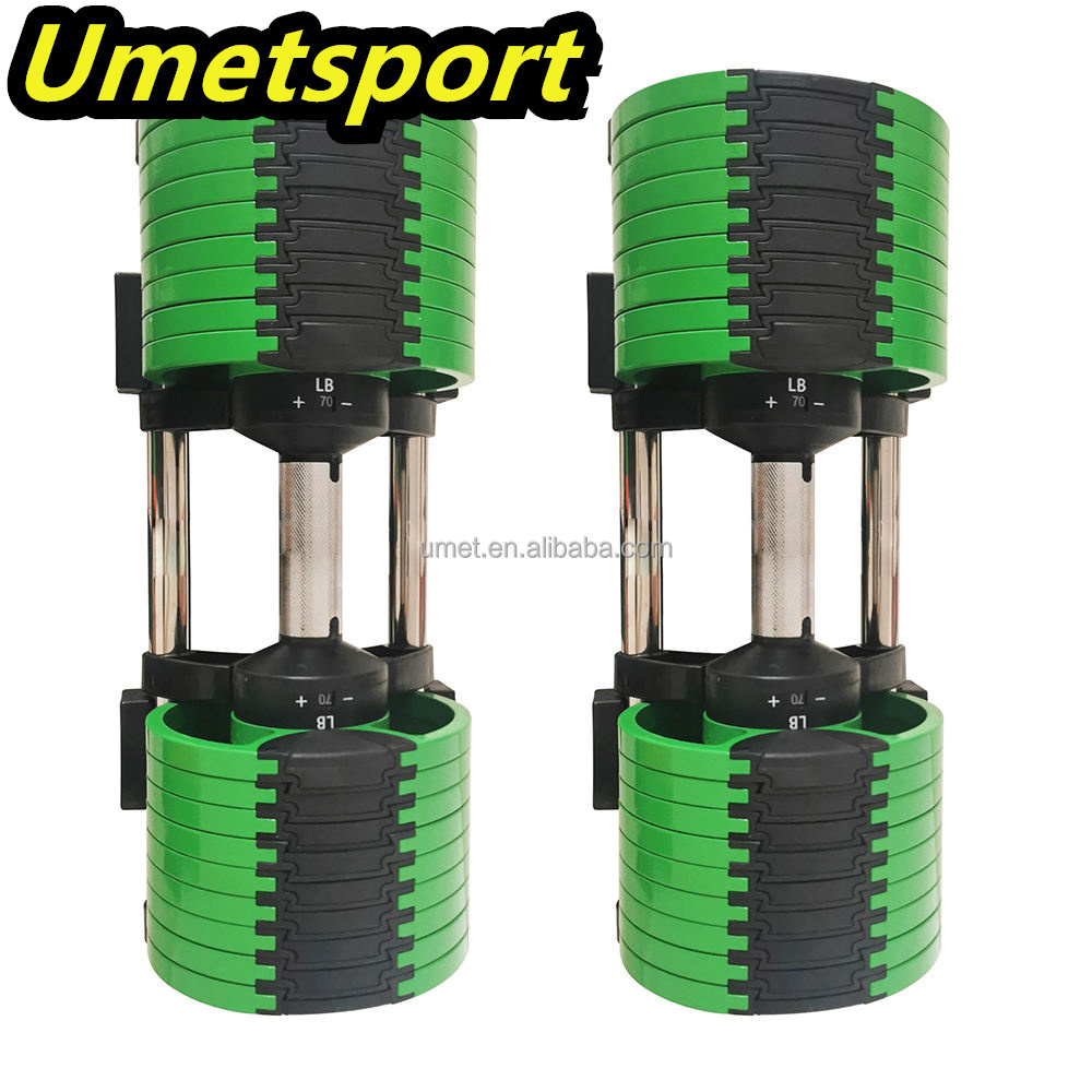 Strength Training Adjustable Dumbbells for Gym Fitness 2 Increment Free Weight 32kg 36kg Dumbbell Rack