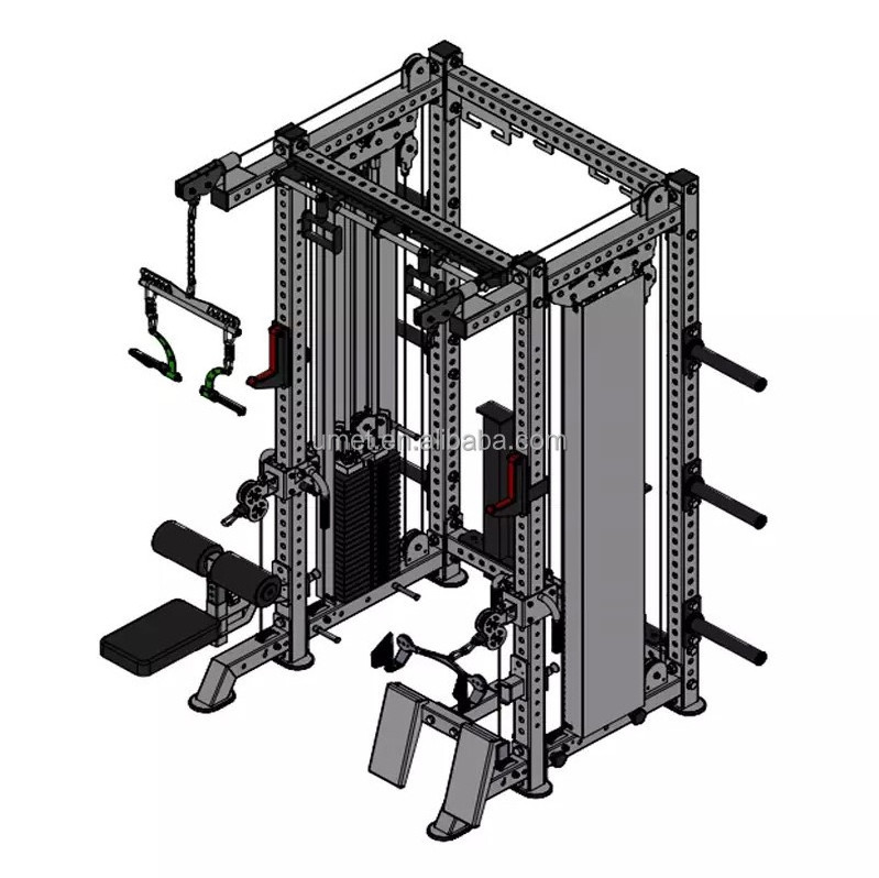 Factory Customized Large Commercial Multi functional Smith Strength Training Exercise Machine