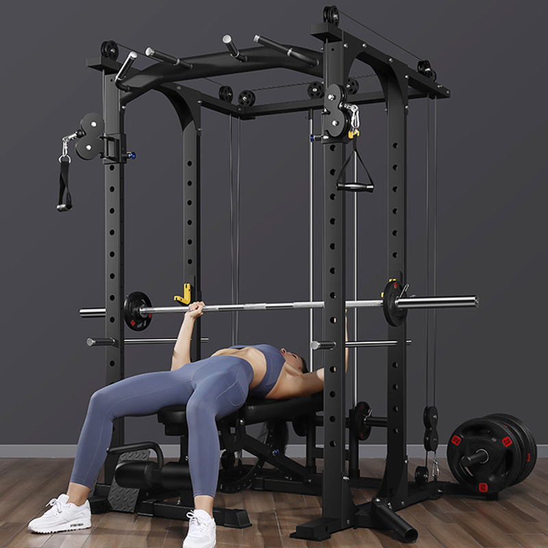 Factory Wholesale Universal Fitness Equipment Multifunctional Weightlifting Fitness Exercise Home Fitness Home Gym Smith Machine