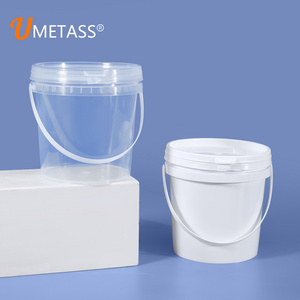 Round 500ml-50L Food Grade Plastic Bucket With Lid For Water Paint Packing With Sealing Cap