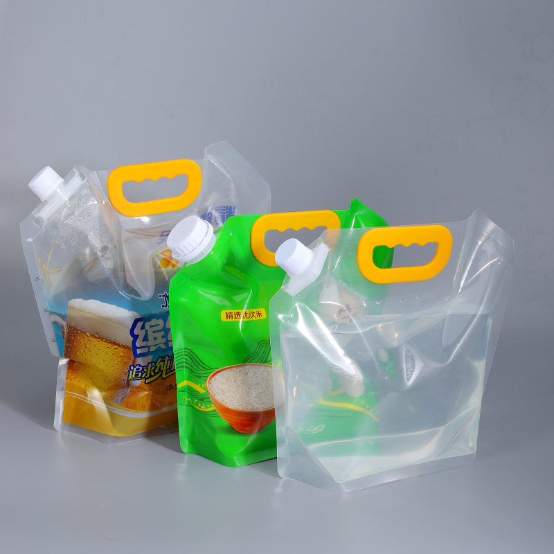 1L 1.5L 2.5L 5 10 Liter Outdoor Emergency Use Drinking Electric Hot Compress Water Spout Packaging Pouch Bag With Handle Spout