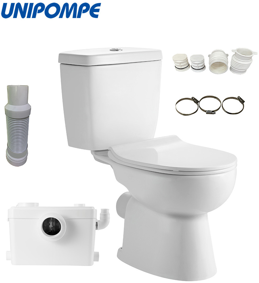 WC broyeur Macerating Upflush Toilet Kit with Standard Bowl