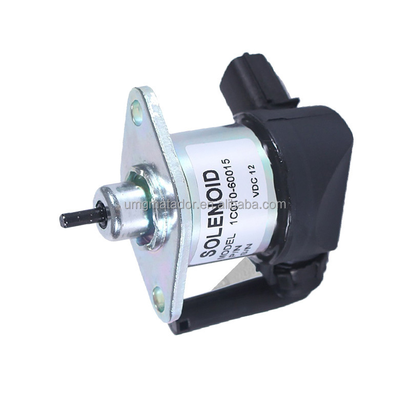 Construction Machine Engine Fuel Cut-off Stop Solenoid 1C010-60015 for Kubota V3300 V3600