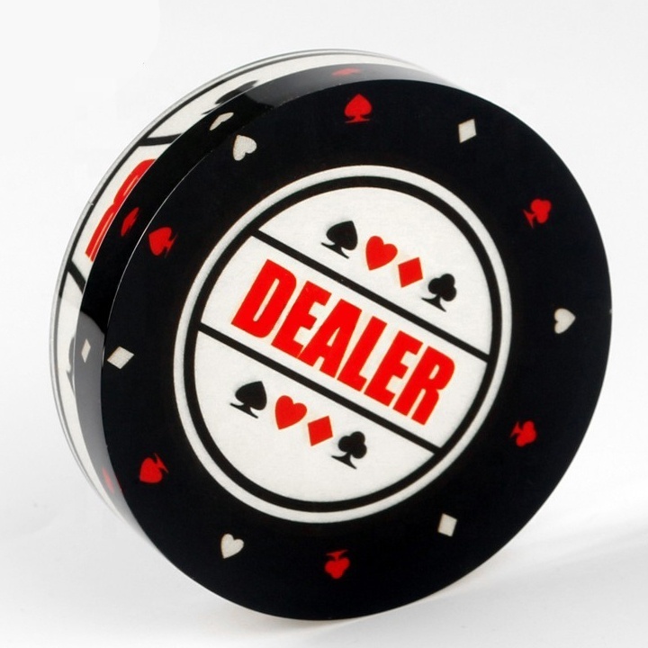 custom High Quality Casino acrylic poker dealer button