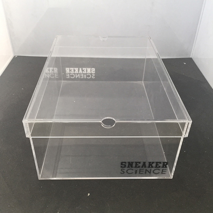 custom transparent acrylic nike shoe box