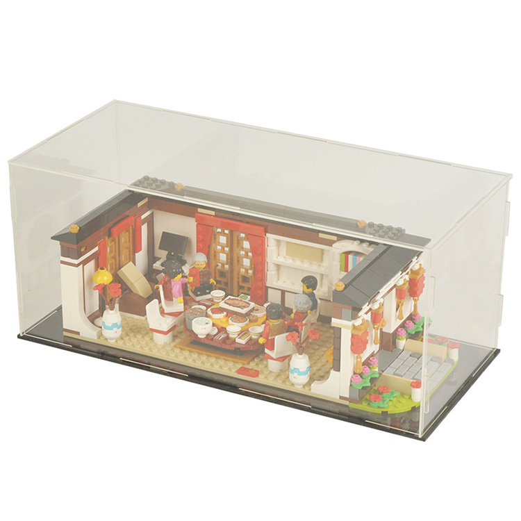 Assemble Dust-proof Acrylic Display Showcase Box for Lego