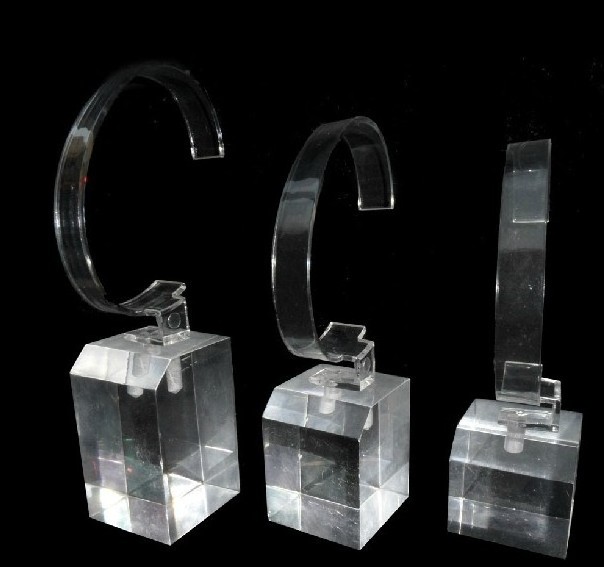 Crystal C Shape Acrylic Display Stand for Smart Wrist  Watch