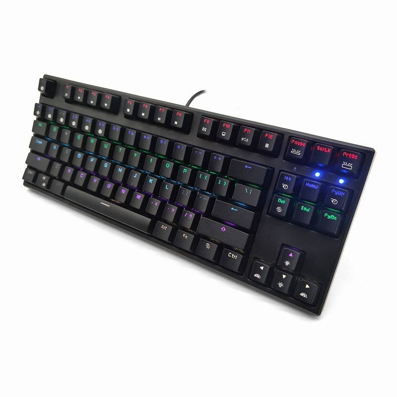 Wholesales Umila  RGB OUTEMU Blue Switch 87 Keys Arabic laser Mechanical Gaming Keyboard