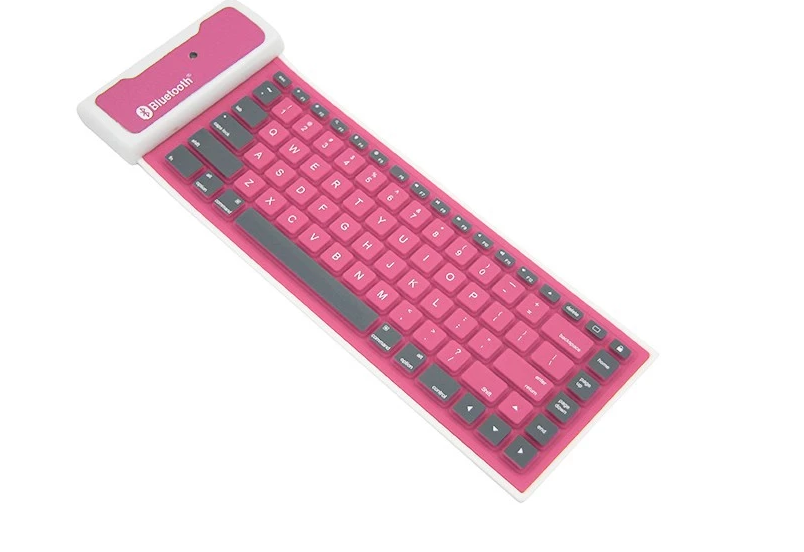 Portable Waterproof Foldable Roll Up Silicone B-T Keyboard