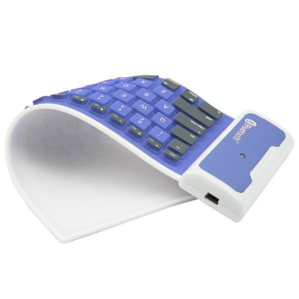 Portable Waterproof Foldable Roll Up Silicone B-T Keyboard