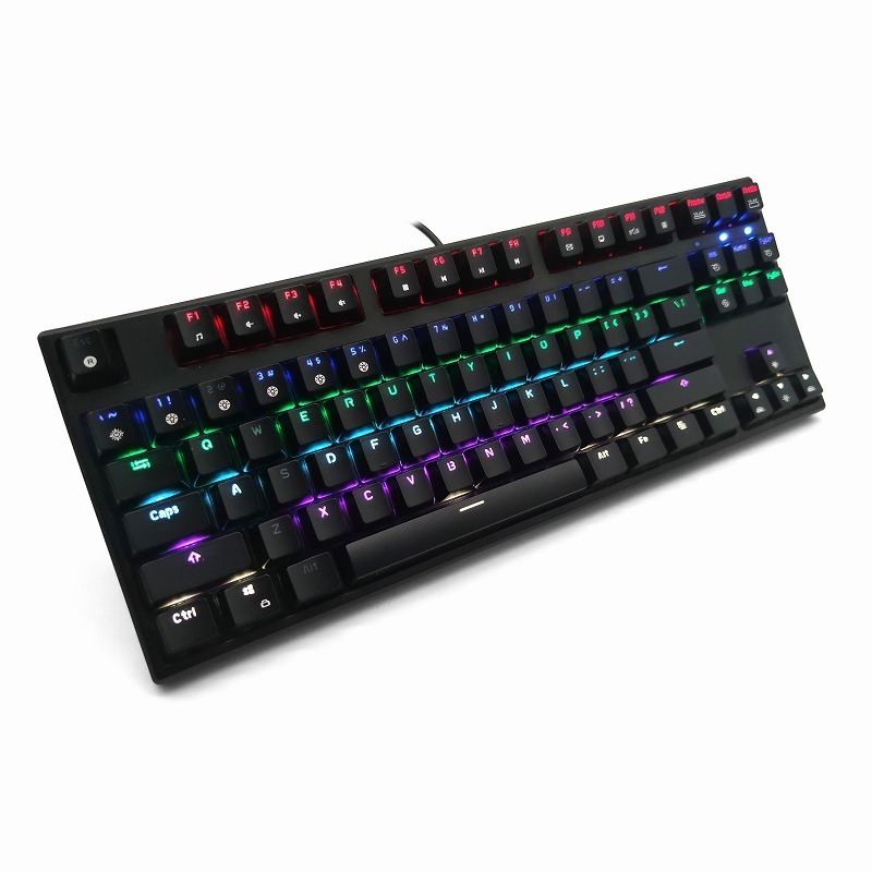 Wholesales Umila  RGB OUTEMU Blue Switch 87 Keys Arabic laser Mechanical Gaming Keyboard