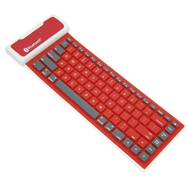 Portable Waterproof Foldable Roll Up Silicone B-T Keyboard