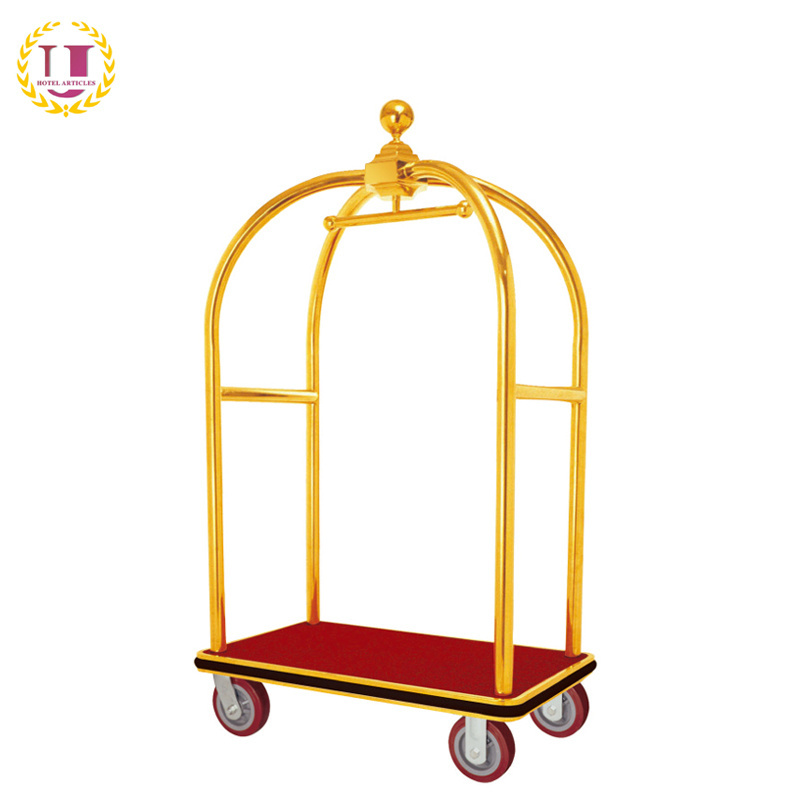 Commercial Hotel Bellhop Luggage Cart