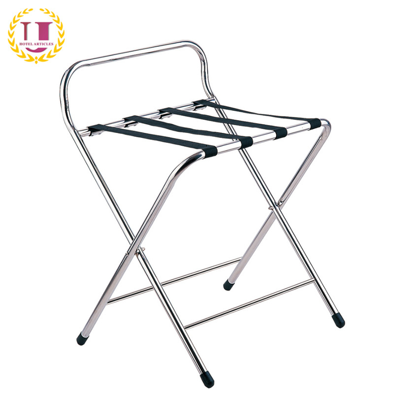 Hotel Room Stainless Steel Folding Baggage Luggage Rack