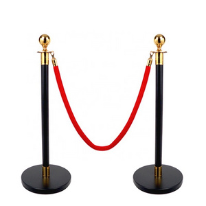 Car Show Stainless Steel Red Velvet Rope Queue Stand