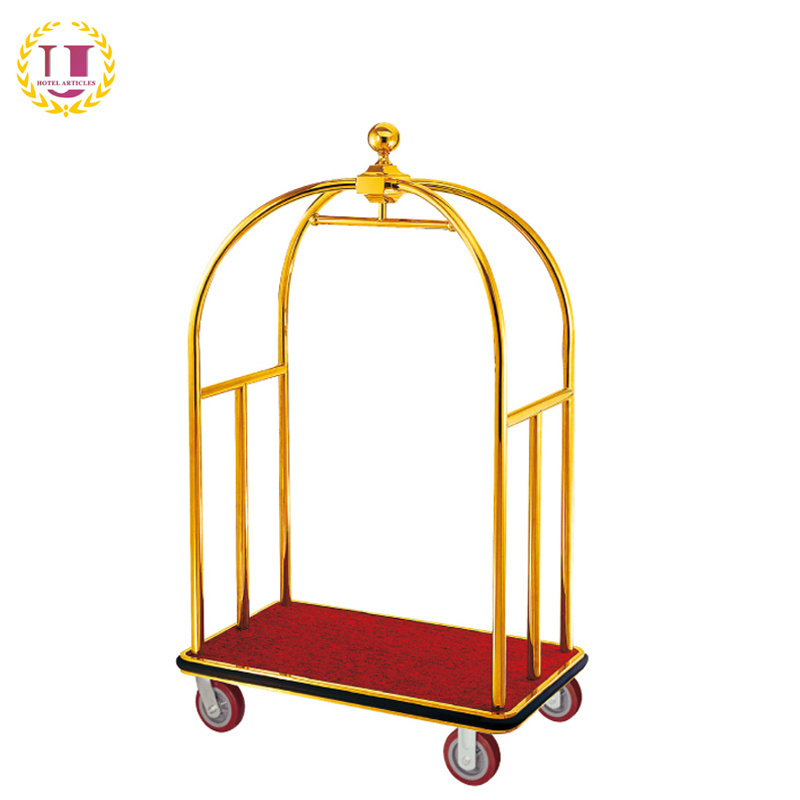 Commercial Hotel Bellhop Luggage Cart