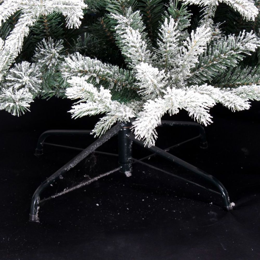 Factory Price Wholesale 7FT Artifical white Christmas Tree with Ornaments Decoration Tree Flocking