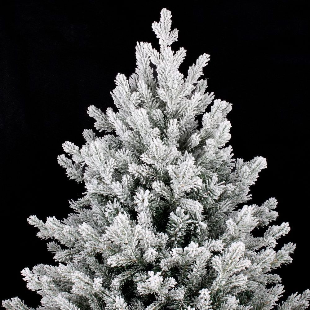 Factory Price Wholesale 7FT Artifical white Christmas Tree with Ornaments Decoration Tree Flocking