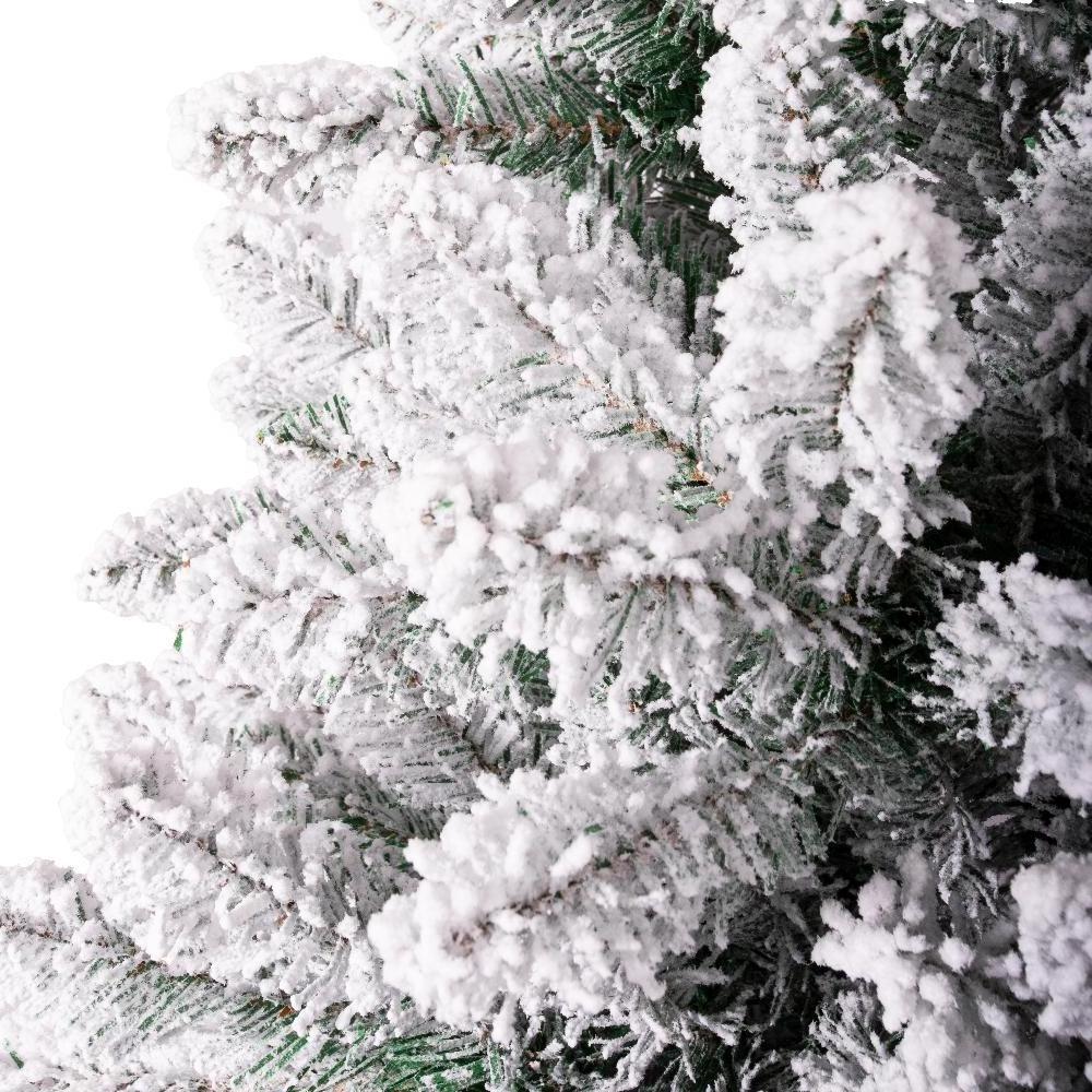 new arrival 2024,white snow Artificial Christmas tree,pine needle,home indoor,outdoor,hotel entrance,100%PVC,eco-friendly