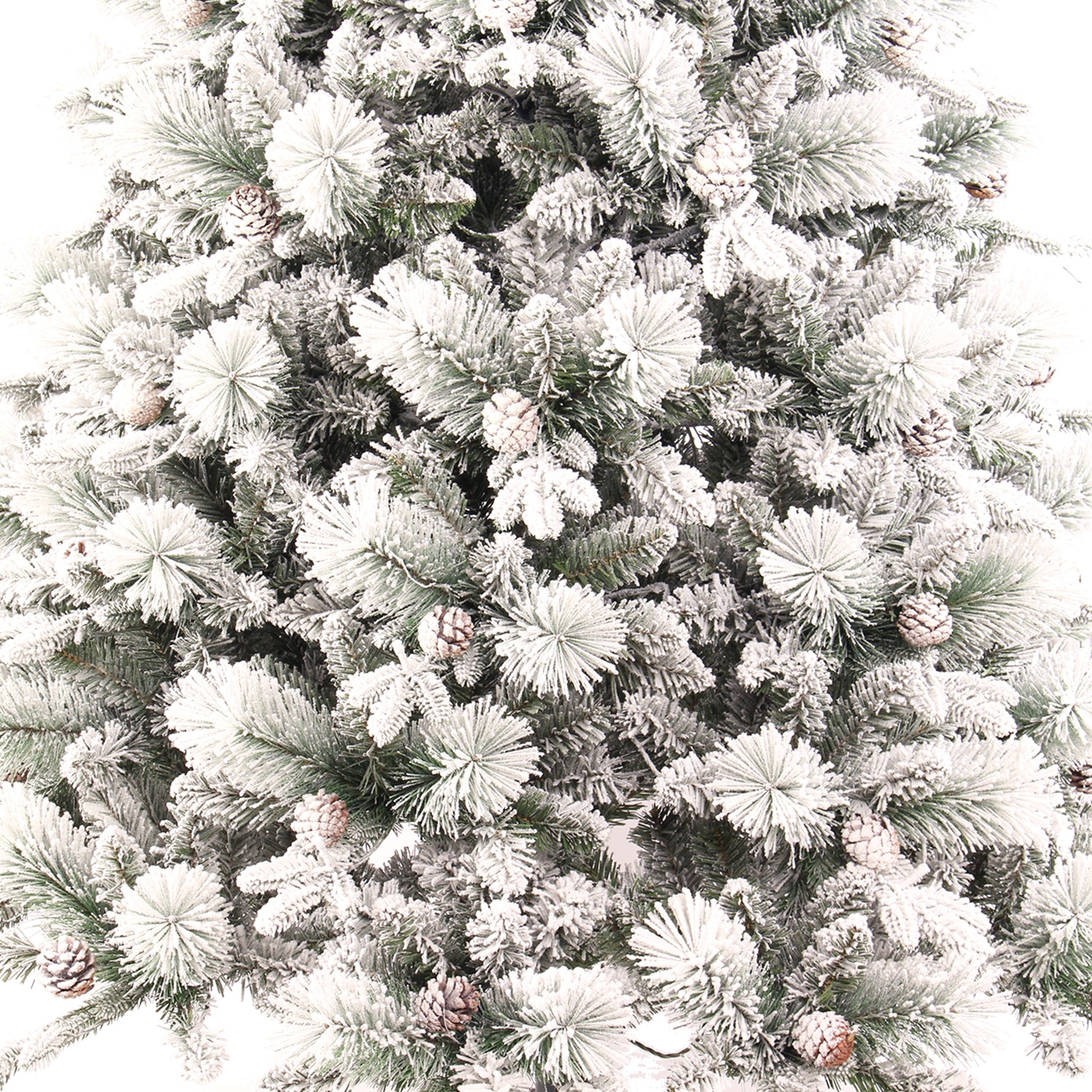 Pre-Lit Snow flocked pine Artificial Christmas Tree for Home,Party ,Office,Warm White Lights,2023 popular Christmas tree