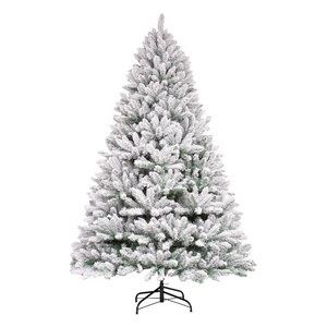 new arrival 2024,white snow Artificial Christmas tree,pine needle,home indoor,outdoor,hotel entrance,100%PVC,eco-friendly