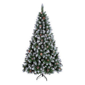 new arrival 2024,green Artificial Christmas tree,pine needle,pine nuts,home indoor,outdoor,hotel entrance,100%PVC,eco-friendly