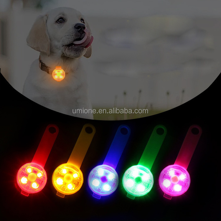 UMIONE Silicone LED Dog Collar Safety Light Walking Pet Flashing Pendant Pet Safety Warning Light