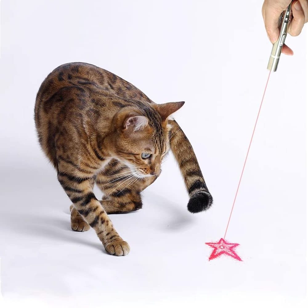 UMIONE 5 Infrared Light Modes Pet Pointer Dog Cat Interactive Laser Toy UV Light Clip Pen Light