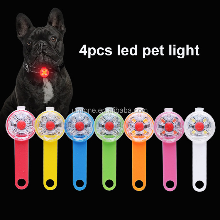 UMIONE Silicone LED Dog Collar Safety Light Walking Pet Flashing Pendant Pet Safety Warning Light