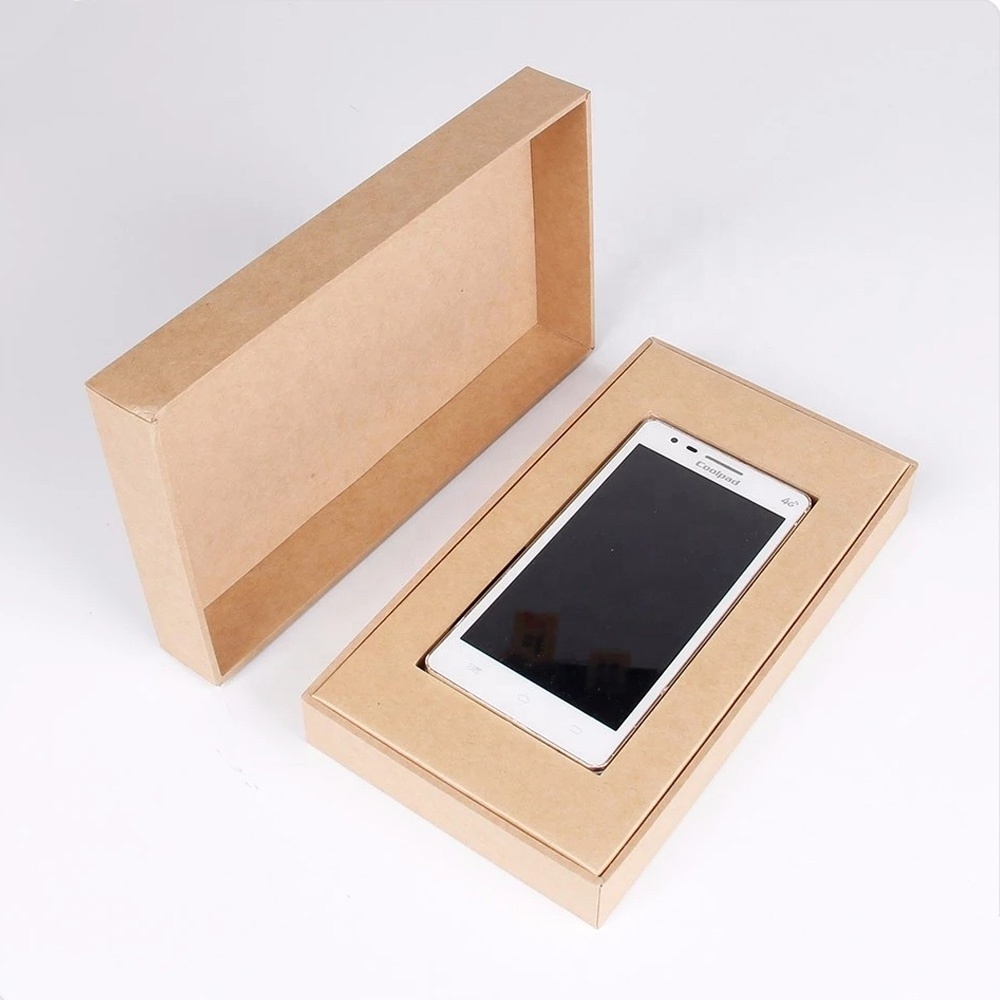 phone case box packaging custom print kraft paper packaging box for phone case