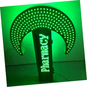 Programable Date Time Temperature led cross Display/double side led pharmacy sign/led flash animation cross light